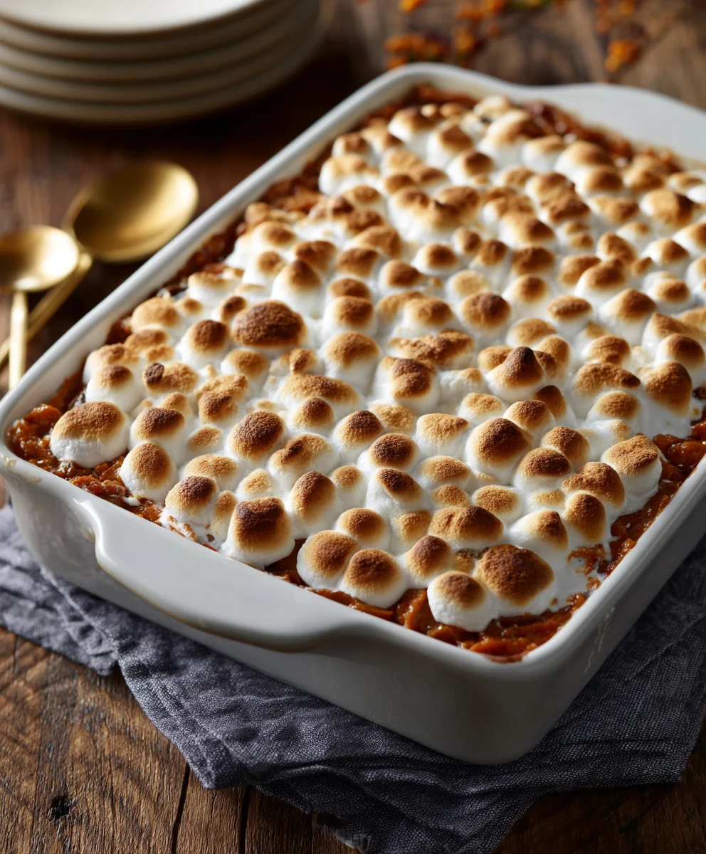 Easy Sweet Potato Marshmallow Casserole for Holidays