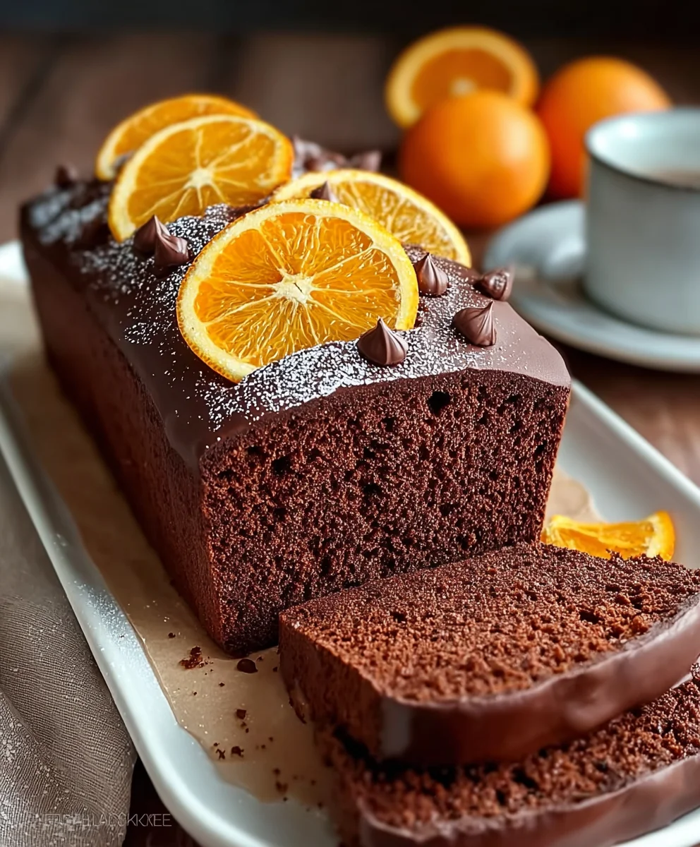 Moist Chocolate Orange Loaf Cake: Citrusy & Rich