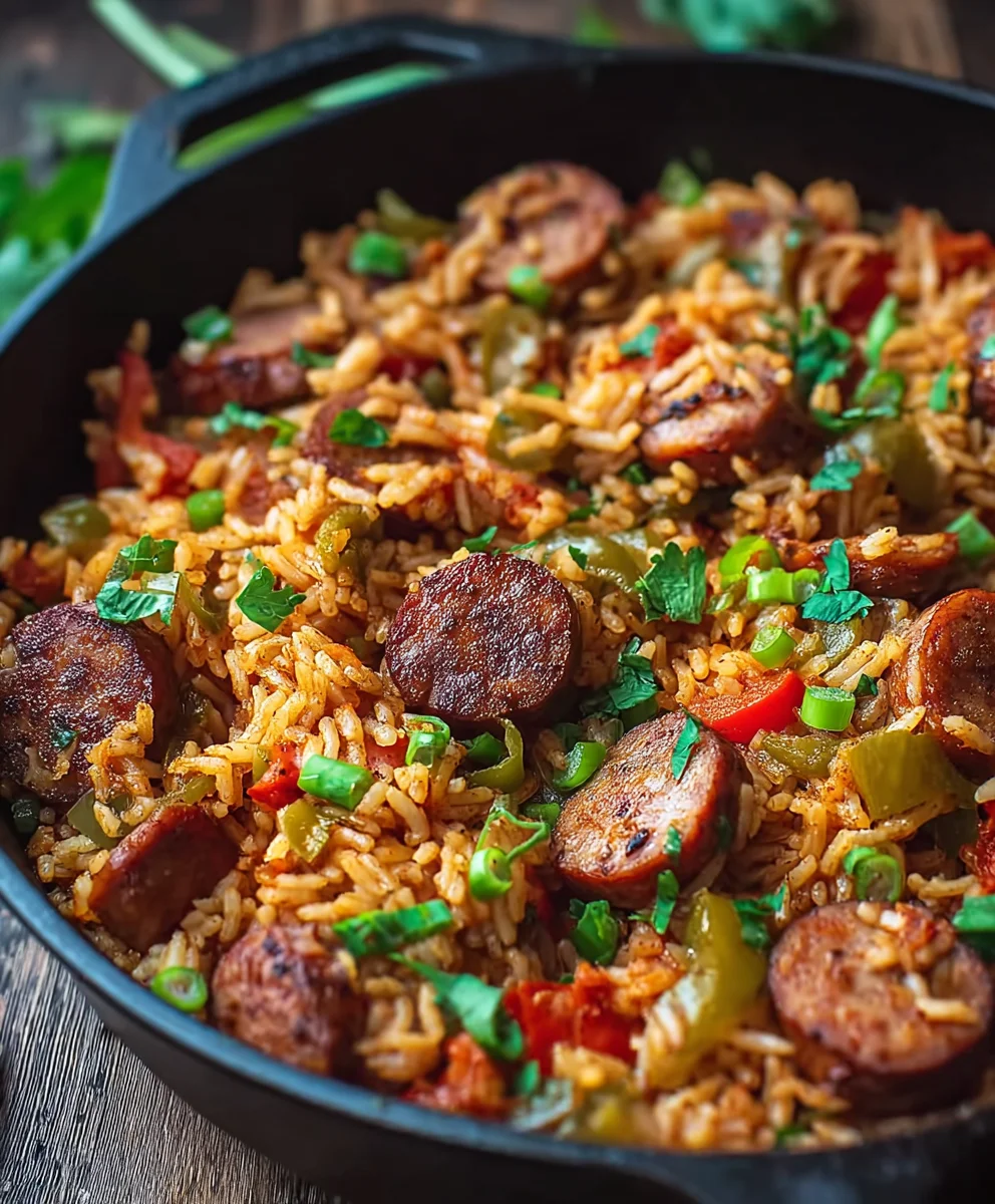 Cajun Sausage And Rice Skillet: Quick, Easy & Flavorful Dinner