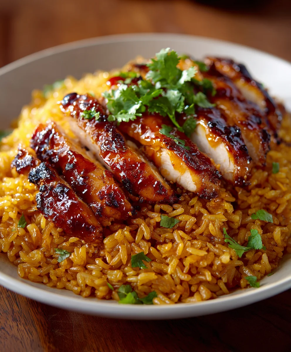 Easy Honey Bbq Chicken Rice Recipe - Delicious Family Meal