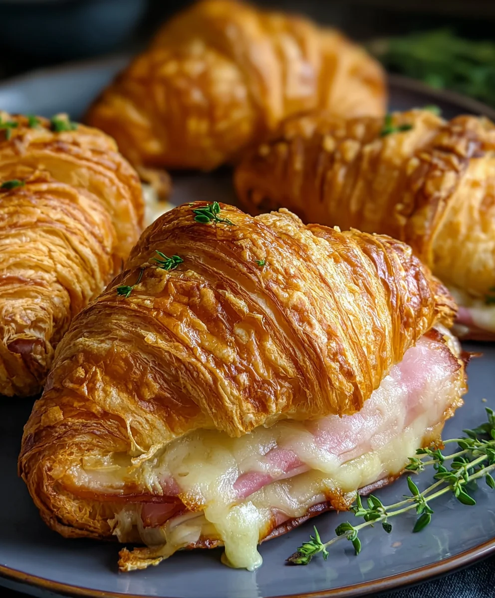 Mouthwatering Air Fryer Beef Ham Cheese Croissant Recipe