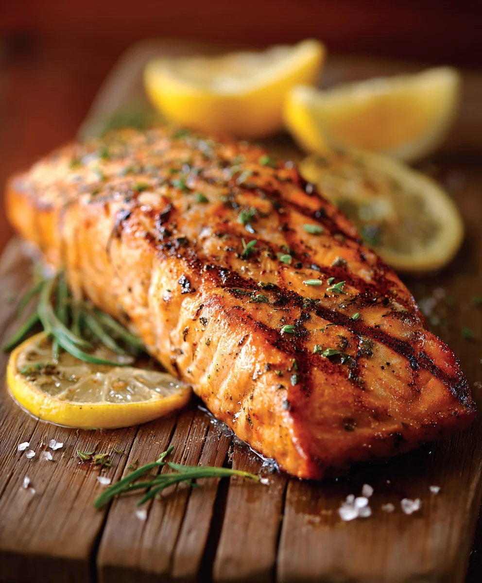 Grilled Salmon With Lemon