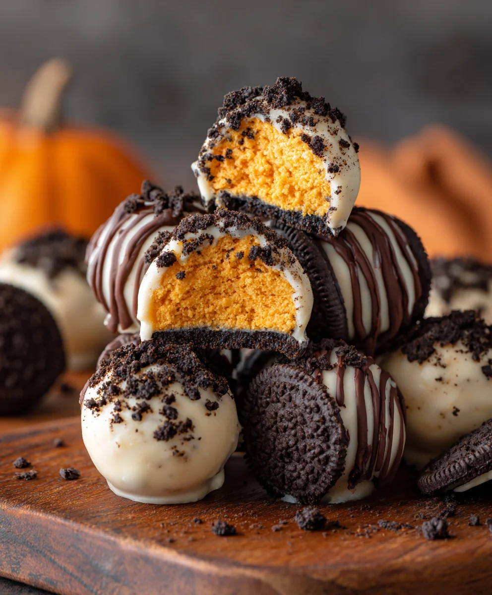 Easy No-Bake Pumpkin Oreo Balls Recipe - Delicious Fall Treat!