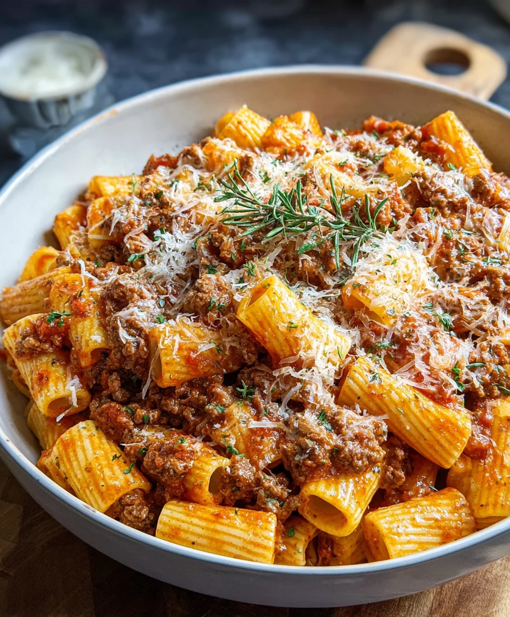 Ultimate Cheesy Beef Rigatoni Recipe – Family Favorite!