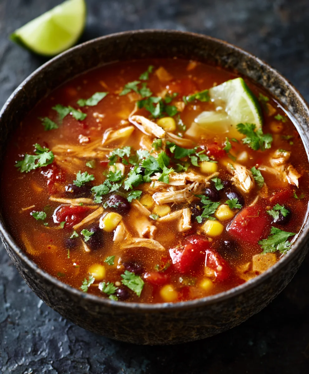 Hearty Chicken Taco Soup – Your New Favorite One-Pot Meal!