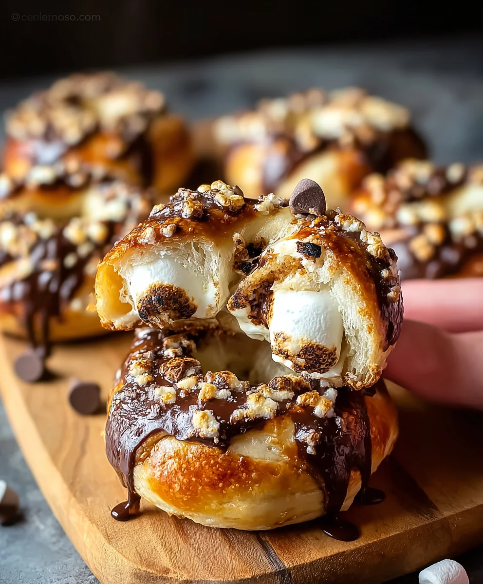 Baked S'mores Stuffed Pretzels: Ultimate Dessert Mashup!