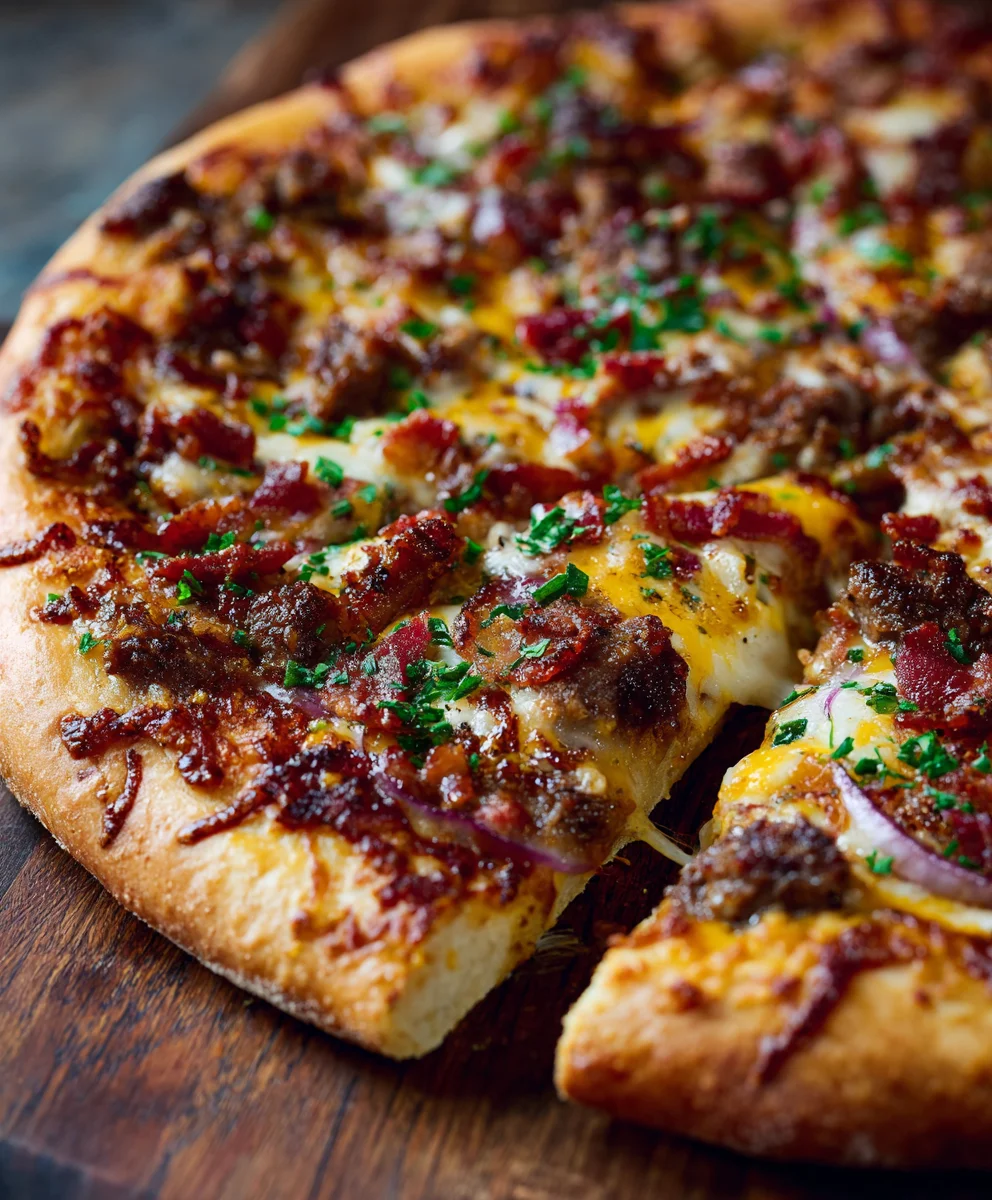 Smoky BBQ Beef Bacon Pizza: Ultimate Flavor Explosion!