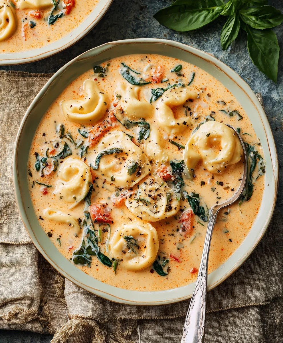 Delicious Creamy Tortellini Soup - Perfect for Dinner!