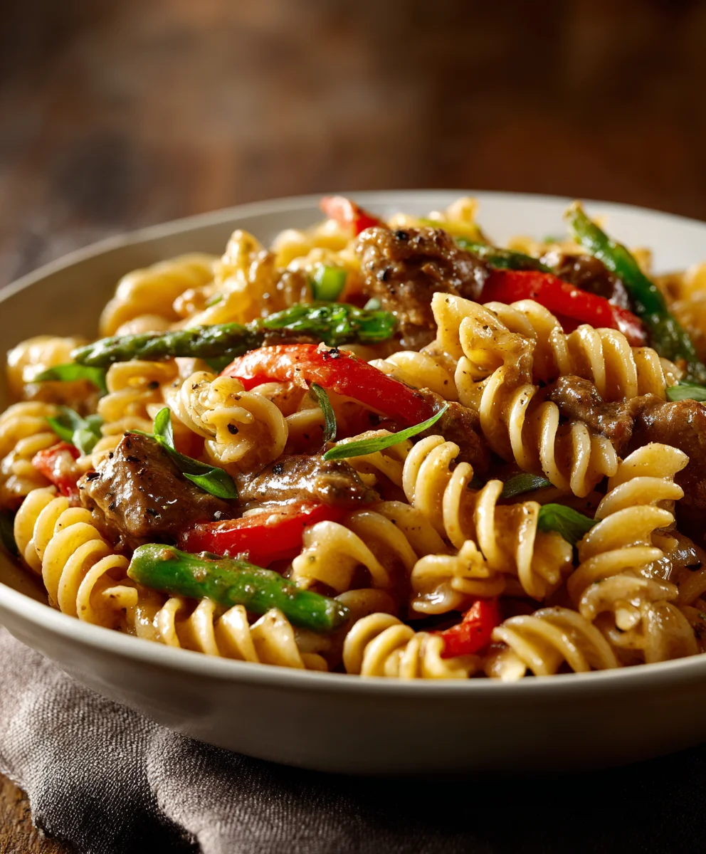 Easy Philly Cheesesteak Pasta Recipe – Quick & Delicious!