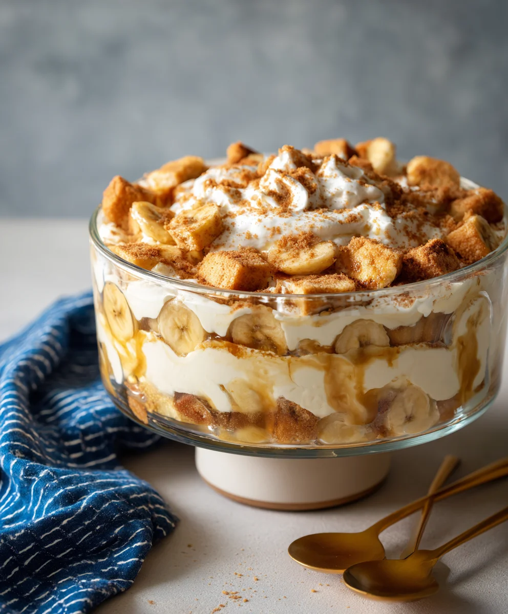 Sweet & Creamy Apple Pie Banana Pudding Dessert Recipe
