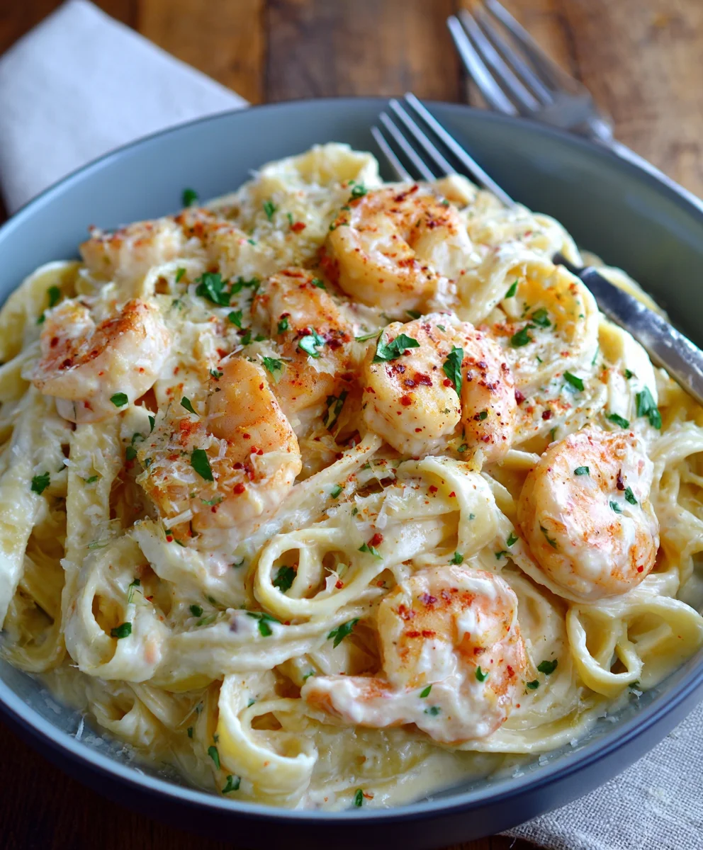 Best Creamy Shrimp Fettuccine Alfredo – Homemade Sauce