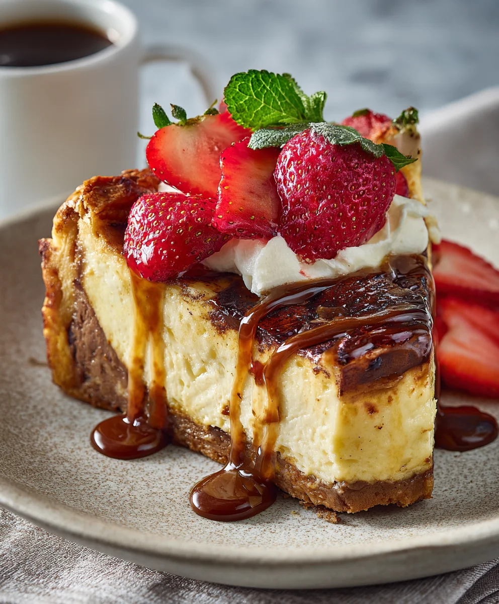 Beef French Toast Cheesecake Essence: Sweet & Savory Treat